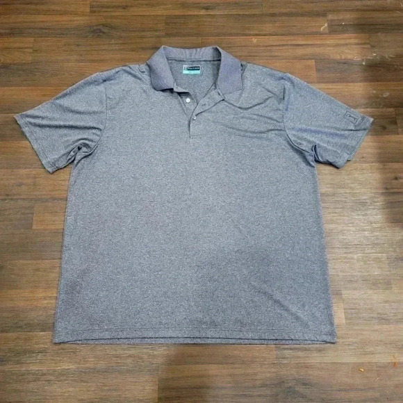 PGA Tour Gray Men’s Golf Polo Stretch Dri Fit Short Sleeve Shirt XXL - Picture 1 of 10